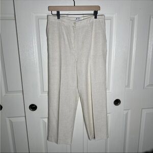 Drapers & Damon's Women's 12P  Beige Lined Pants Stretch Dress Formal Straight